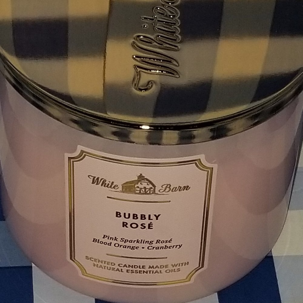 BUBBLY ROSE 3 WICK CANDLE - BATH & BODY WORKS